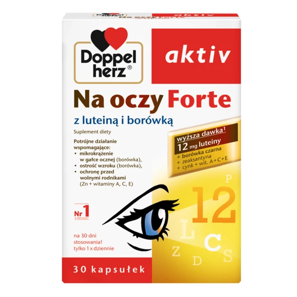 DOPPELHERZ AKTIV NA OCZY FORTE 30 kapsułek