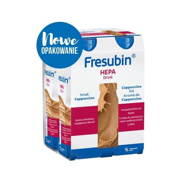 FRESUBIN HEPA DRINK SMAK CAPPUCINO 4 x 200 ml