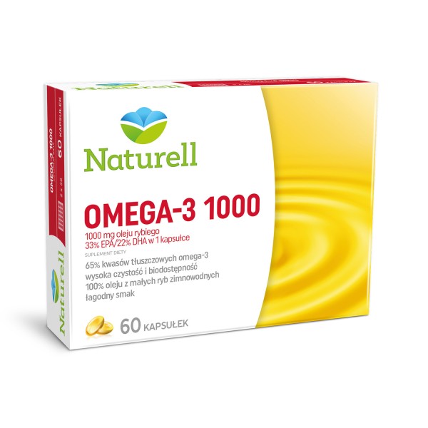 NATURELL OMEGA-3 1000 mg 60 kapsułek