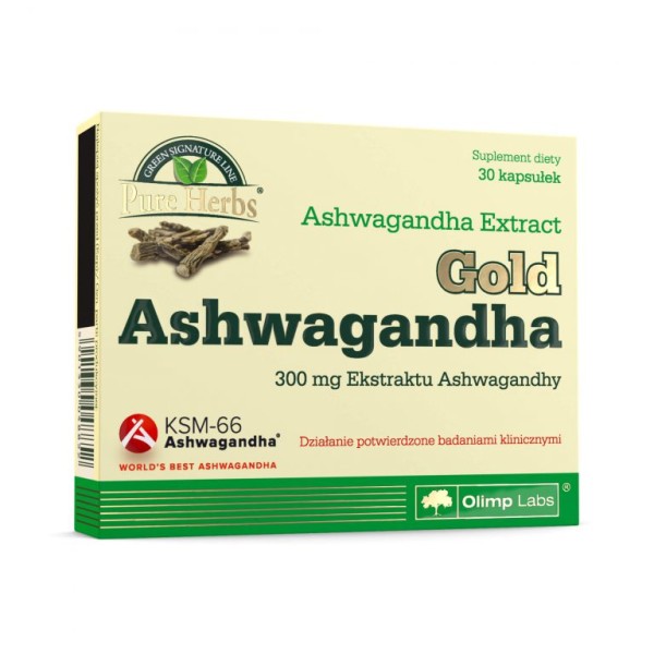 GOLD ASHWAGANDHA EXTRACT 30 kapsułek