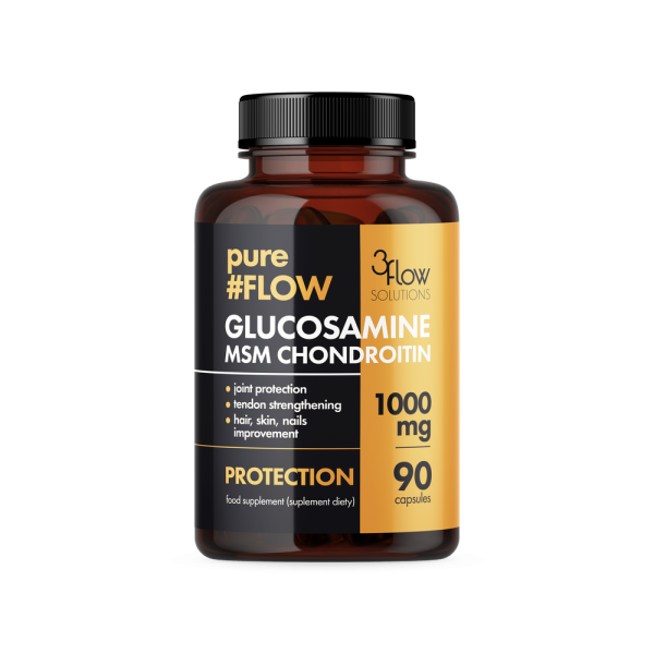 PureFLOW Glucosamine MSM Chondroitin - 90 kapsułek