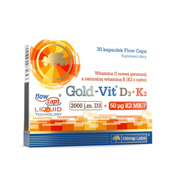 GOLD-VIT D3+K2 2000 j.m.: 30 kapsułek