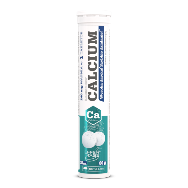 CALCIUM 20 tabletek musujących smak cytrynowy