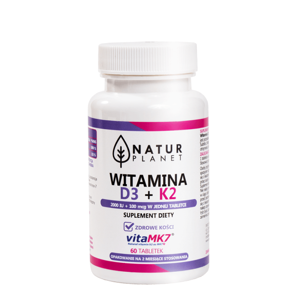 WITAMINA D3 + K2 60 tabletek