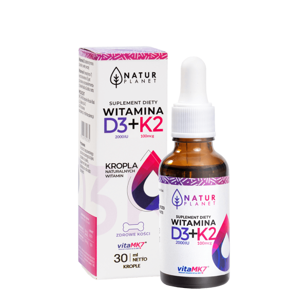 WITAMINA D3 + K2 FORTE:  30 ml krople