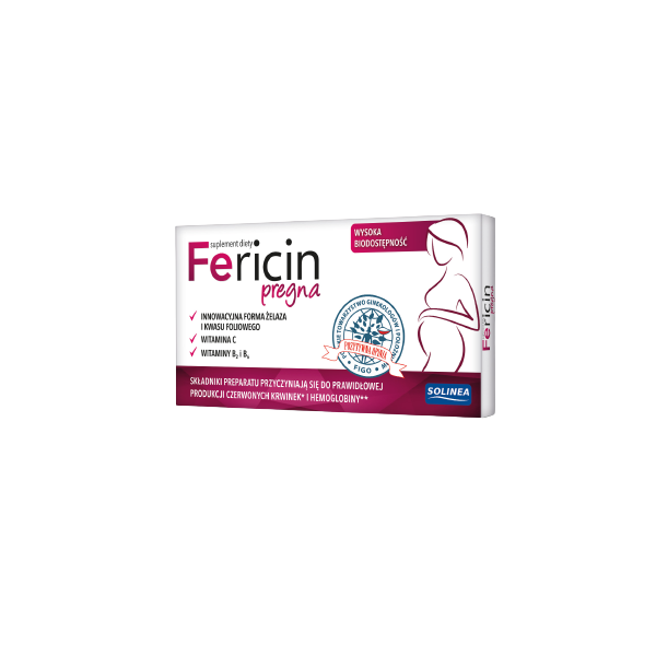 FERICIN PREGNA 30 tabletek powlekanych