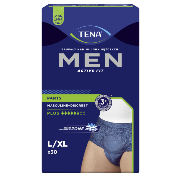 TENA Men Pants Plus Blue L/XL x 30 szt.