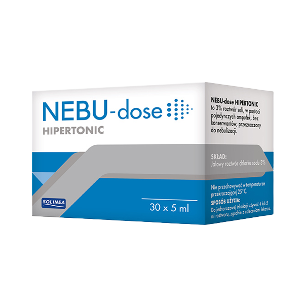 NEBU-DOSE HIPERTONIC: 30 ampułek po 5 ml roztwór: do inhalacji