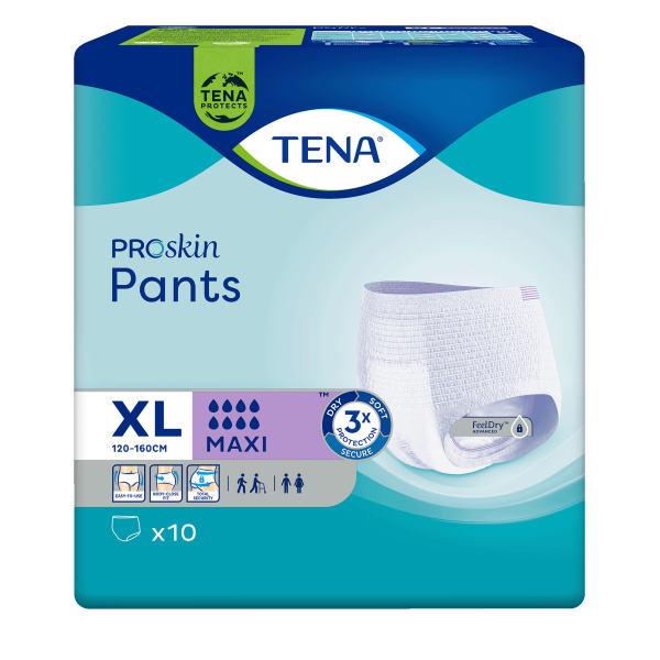 TENA PANTS ProSkin Maxi XL x 10 szt.