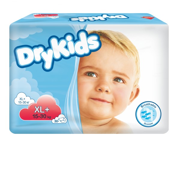 TENA Dry Kids XL+ (15-30kg) x 30 szt.