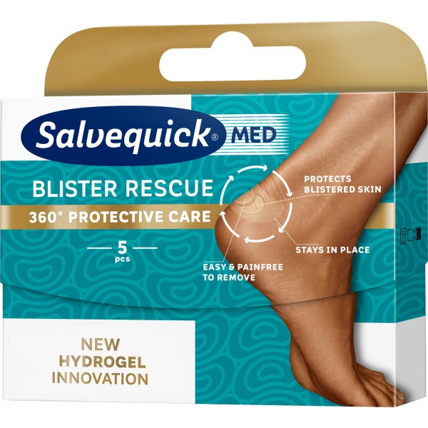 SALVEQUICK BLISTER RESCUE PLASTRY: NA PĘCHERZE NA PIĘTACH 5 sztuk