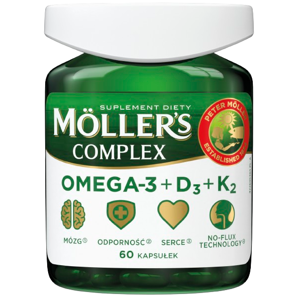 MOLLER'S COMPLEX OMEGA-3 + D3 + K2