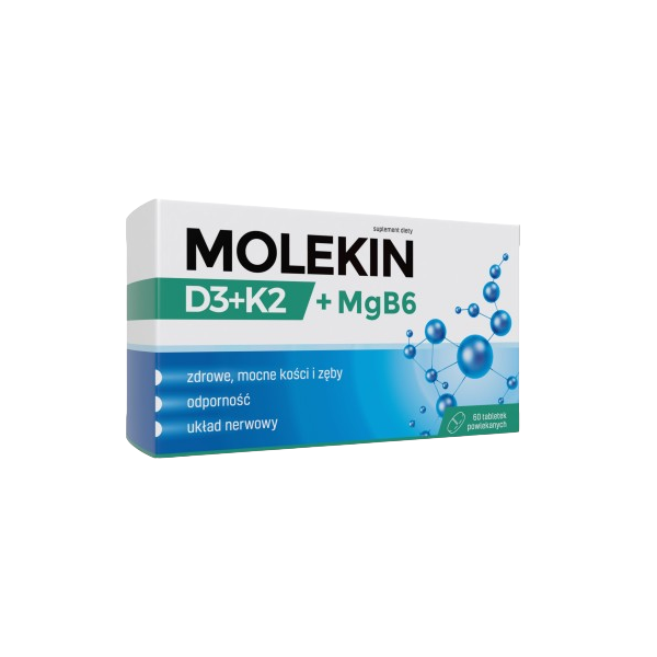 MOLEKIN D3 + K2 + MgB6: 60 tabletek