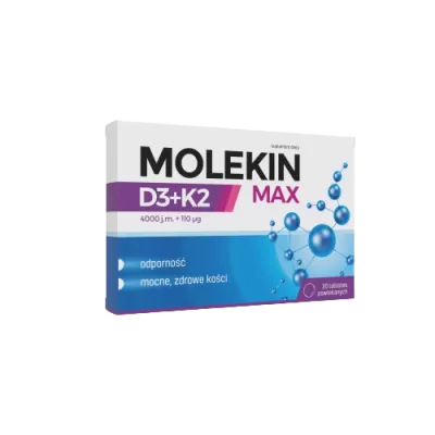 MOLEKIN D3+K2 MAX 30 tabletek