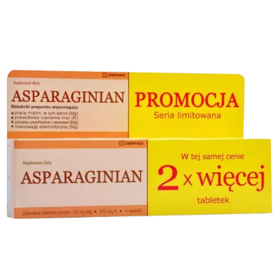 ASPARAGINIAN 100 tabletek