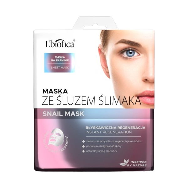 L'BIOTICA SNAIL MASK MASKA ZE ŚLUZEM ŚLIMAKA 23 ml