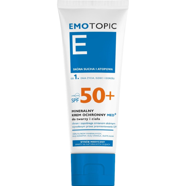 EMOTOPIC MINERALNY KREM OCHRONNY SPF 50+ 75 ml