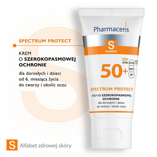 PHARMACERIS S SŁOŃCE BEZPIECZNY KREM OCHRONNY :DO TWARZY OD 1 DNIA ŻYCIA : SPF 50+ 50 ml