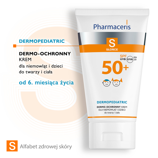 PHARMACERIS S KREM OCHRONNY DO TWARZY I CIAŁA DLA NIEMOWLĄT I DZIECI SPF 50+ 125 ml