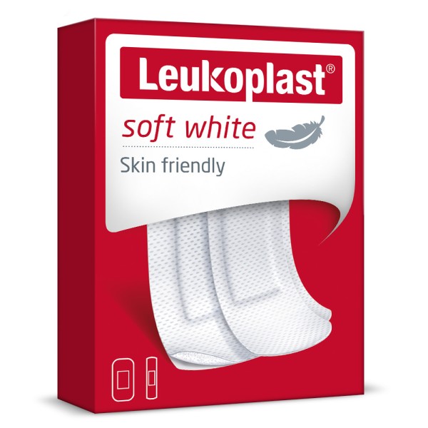 LEUKOPLAST SOFT WHITE 20 sztuk