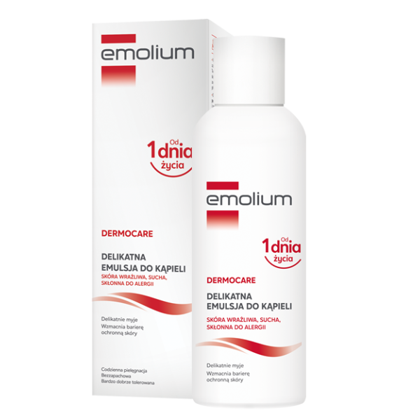 EMOLIUM DERMOCARE DELIKATNA EMULSJA DO KĄPIELI 400 ml