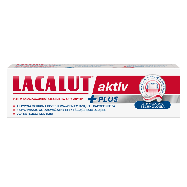 LACALUT AKTIV PLUS: PASTA DO ZĘBÓW 75 ml