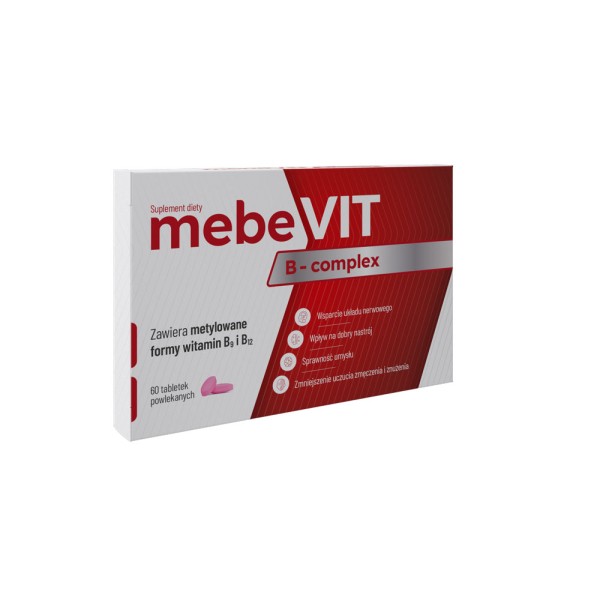 MEBEVIT B-COMPLEX 60 tabletek powlekanych