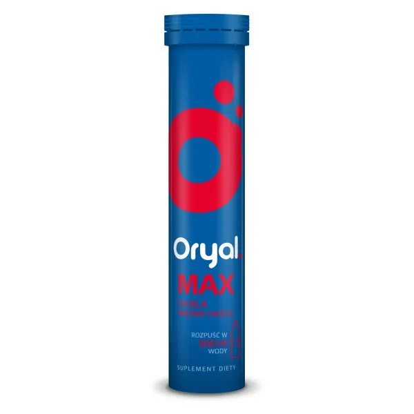 ORYAL MAX ZASILA MIĘŚNIE I MÓZG 15 tabletek musujących