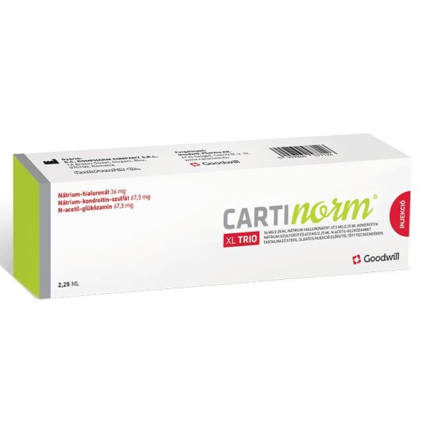 CARTINORM XL TRIO 36 mg/2,25 ml 1 ampułko-strzykawka