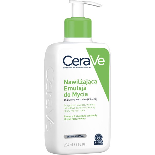 CeraVe NAWILŻAJĄCA EMULSJA: DO MYCIA dla skóry normalnej: i suchej 236 ml