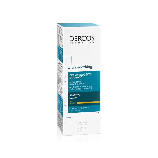 VICHY DERCOS ULTRA SOOTHING szampon do włosów suchych: 200 ml