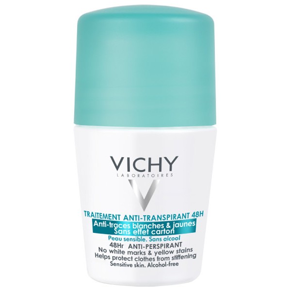 VICHY ANTI-TRACES [48h] PRZECIW ŚLADOM Antyperspirant 50 ml