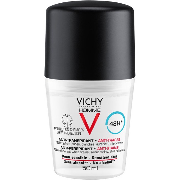 VICHY HOMME PRZECIW ŚLADOM NA UBRANIACH 50 ml