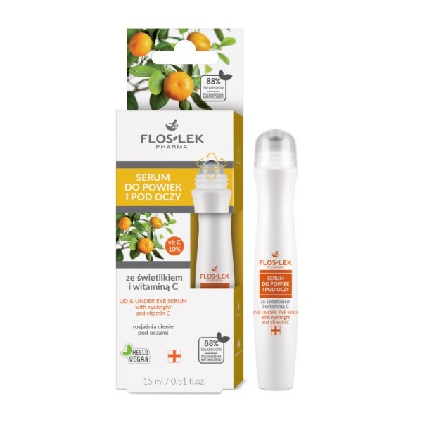 FLOS-LEK SERUM DO POWIEK I POD OCZY ZE ŚWIETLIKIEM I WITAMINĄ C 15 ml