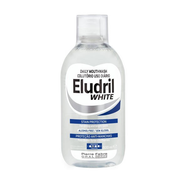 ELUDRIL WHITE 500 ml wybielający płyn do płukania jamy ustnej