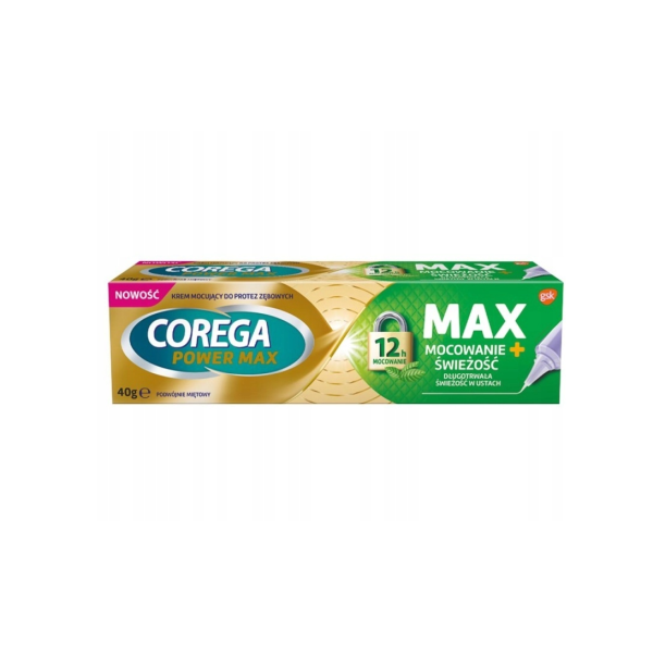 COREGA Power Max Mocowanie + Świeżość 40 g