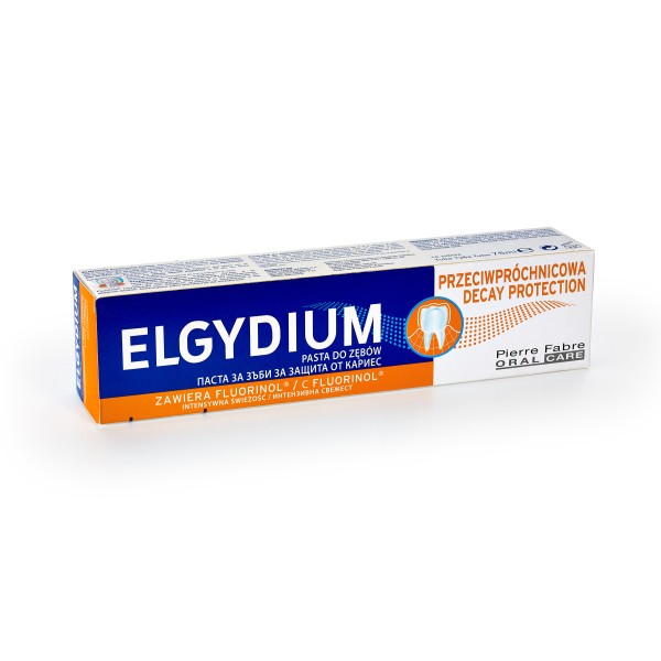 ELGYDIUM PRZECIWPRÓCHNICOWA PASTA DO ZĘBÓW 75 ml