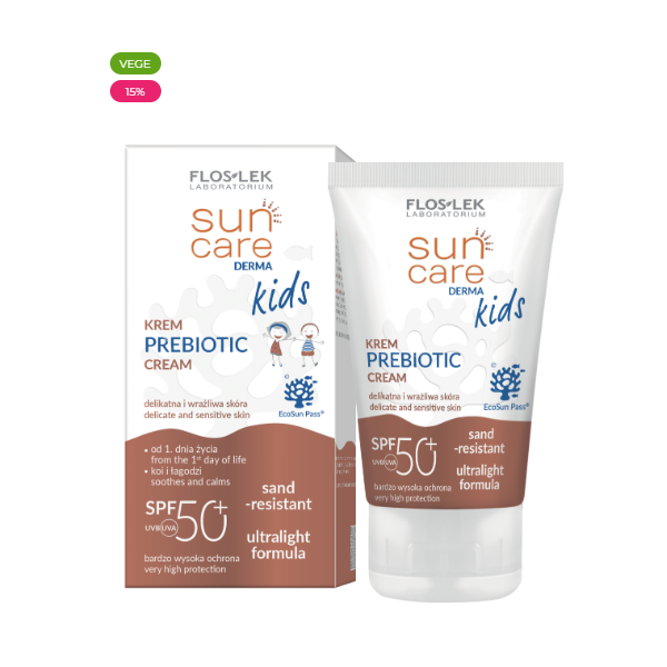 FLOSLEK SUN CARE Derma KIDS Krem PREBIOTIC SPF 50+ od 1. dnia życia 50 ml