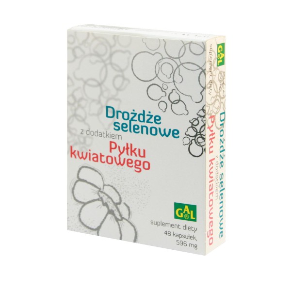 DROŻDŻE SELENOWE Z DODATKIEM PYŁKU KWIATOWEGO 48 kapsułek