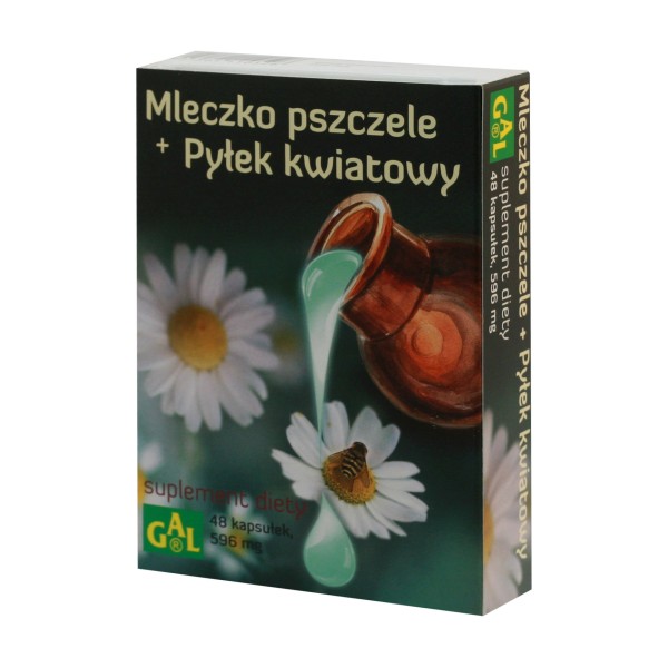 MLECZKO PSZCZELE + PYŁEK KWIATOWY 48 kapsułek