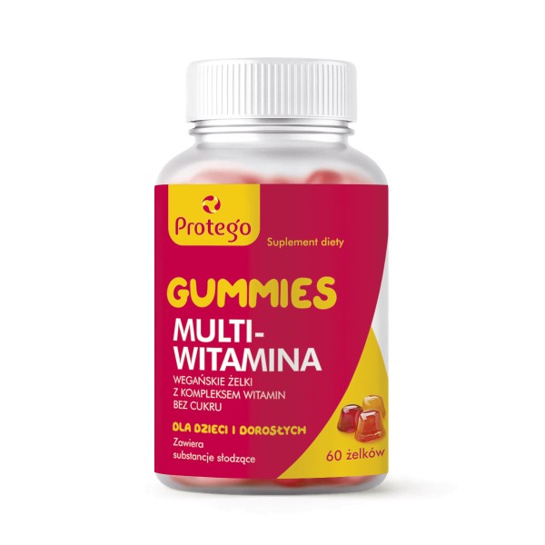 PROTEGO GUMMIES MULTIWITAMINA 60 żelków smak owocowy