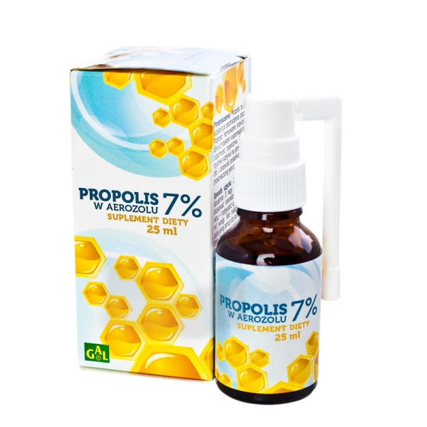 PROPOLIS W AEROZOLU 7% 25 ml płyn