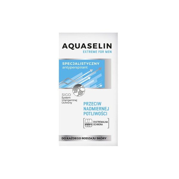 AQUASELIN EXTREME for MEN antyperspirant roll-on 50ml