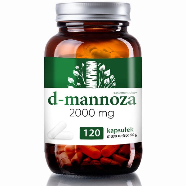 D-MANNOZA 2000 mg 120 kapsułek