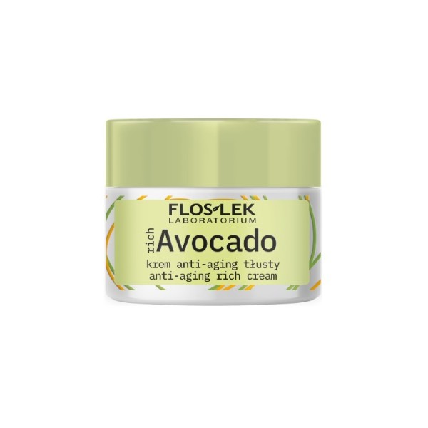 FLOSLEK ZESTAW RICHAVOCADO (KREM ANTI-AGING TŁUSTY 50 ml + KREM POD OCZY PRZECIW ZMARSZCZKOM 30 ml) + GRATIS 10 ml Krem