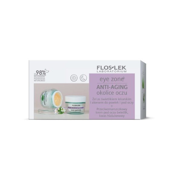 FLOSLEK ZESTAW EYE ZONE ANTI-AGING OKOLICE OCZU 1 zestaw