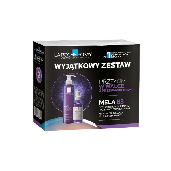 ZESTAW LA ROCHE-POSAY MELA B3 (ŻEL DO TWARZY 200 ml + SERUM 30 ml) 1 zestaw