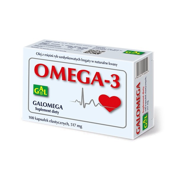 GALOMEGA OMEGA-3 517 mg 100 kapsułek