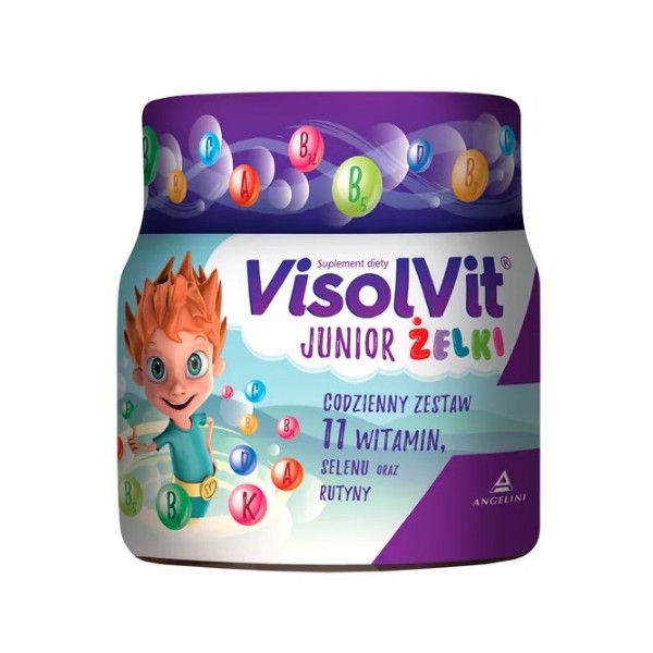 VISOLVIT JUNIOR ŻELKI 50 sztuk smak owocowy