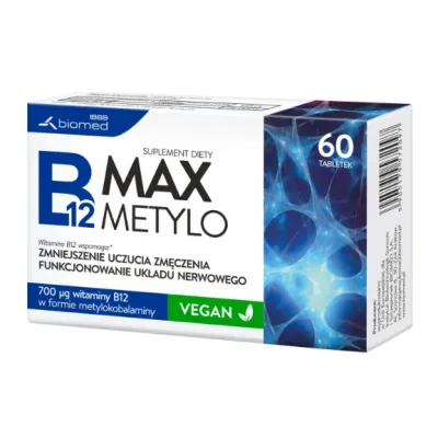 B12 MAX METYLO 60 tabletek